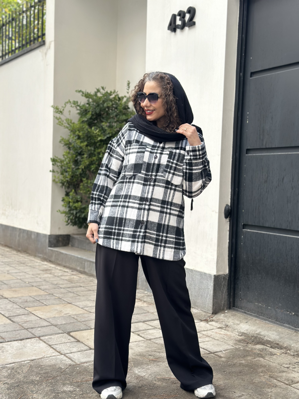 شکت چهارخونه پشمی