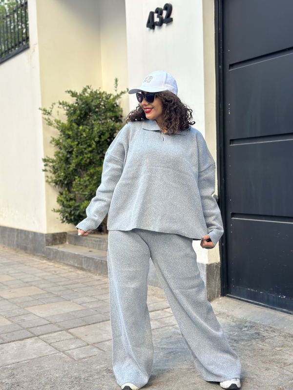 ست بافت یقه دار